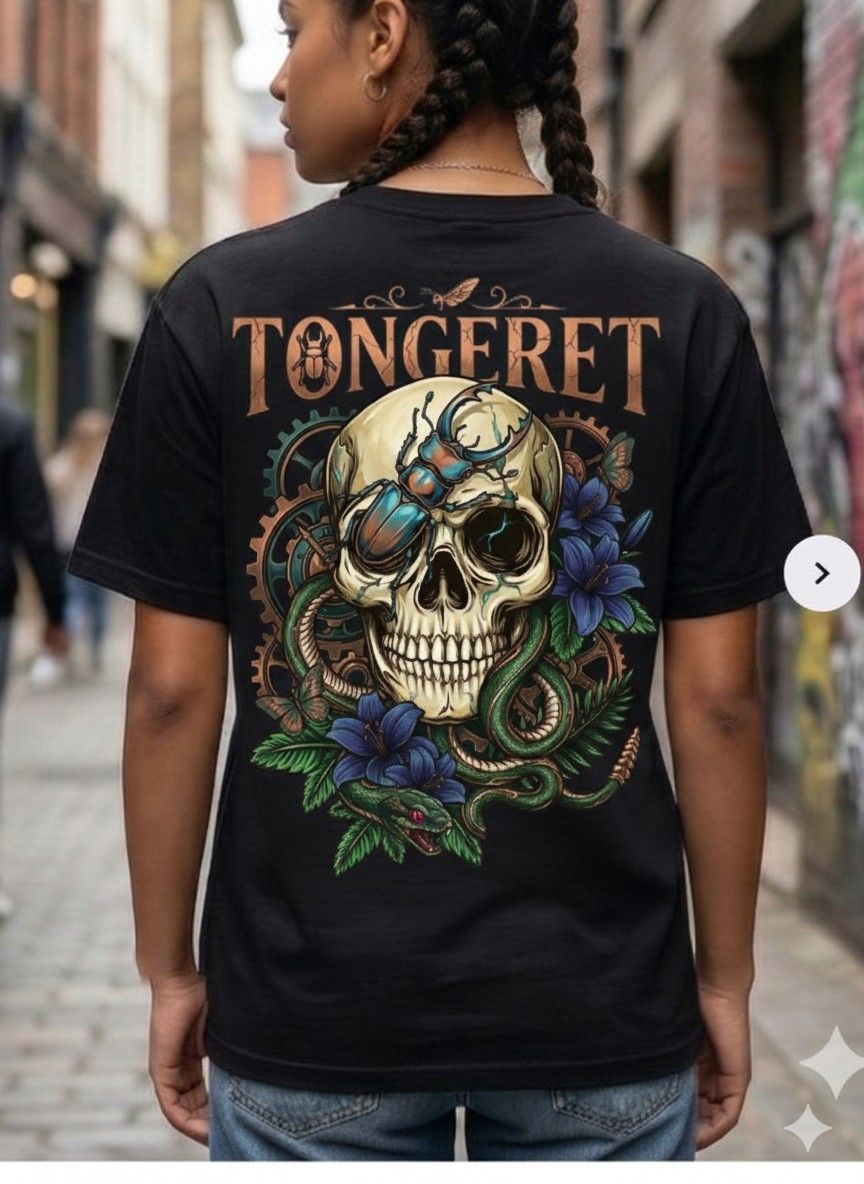 T-SHIRT TONGERET SKULL SCRAB-ELITE SERIES