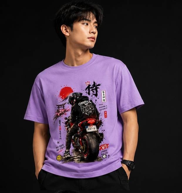 T-SHIRT TONGERET "Urban Rider: Tokyo Vibe"
